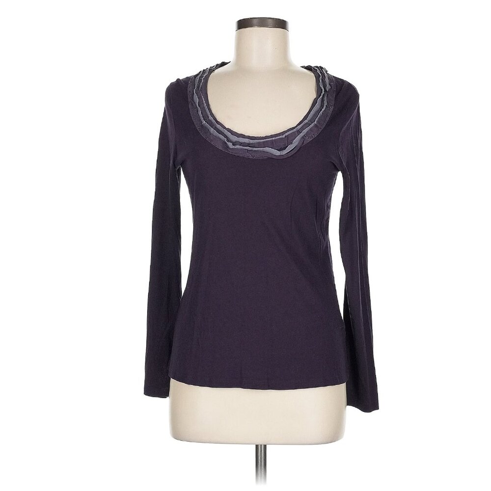BODEN | Purple Long Sleeve Scoop Neck Knit Top Sz 6